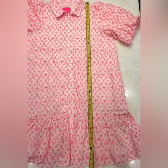 *LNWOT* Lilly Pulitzer Cartley Elbow Sleeve Dress “Resort White Flutter” Sz. 16 - Picture 13 of 16